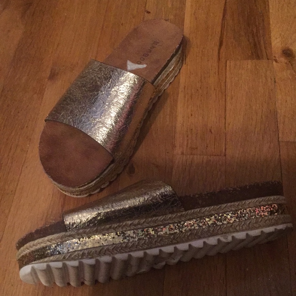 Suer cute platform slides